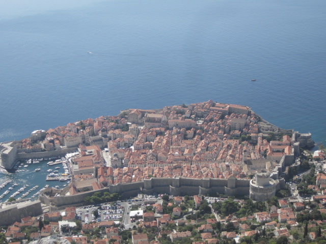 Aerial view of Old Town Dubrovnik